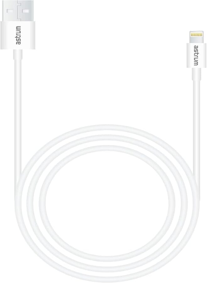 Astrum cable lightning mfi 2m ac820 white